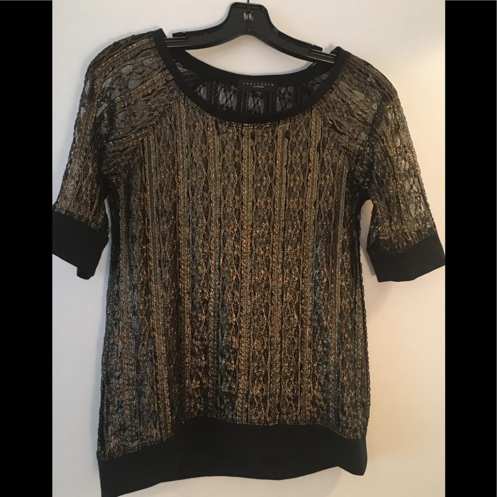 Sanctuary Gold/Black Top